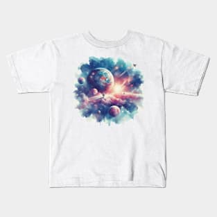 Space scene Kids T-Shirt